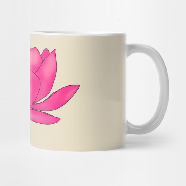 Pink Lotus Blossom by Dandy Doodles